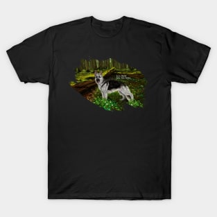 AnemalSoul - Black & Silver Saddle German Shepherd T-Shirt